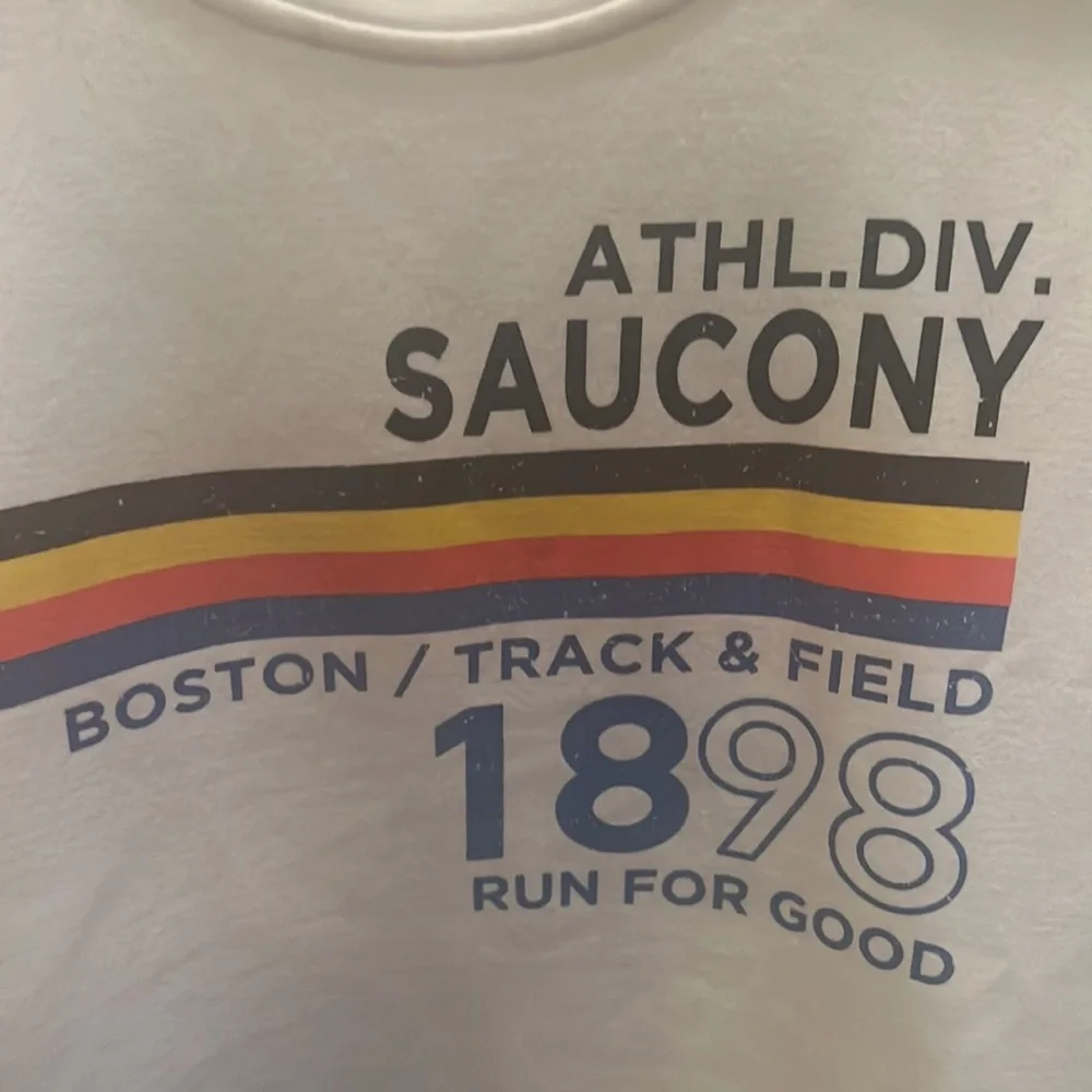 Saucony Large White New Cozy Sweatshirt - Picture 3 of 5